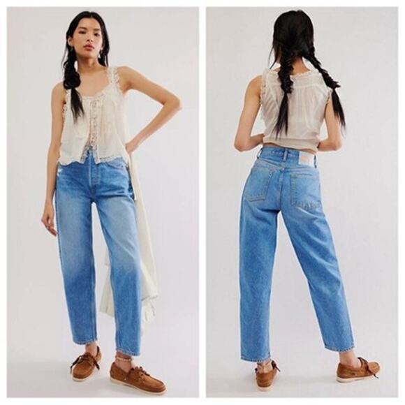Boyish Women's Size 30 The Toby High-Waist Tapered Leg Jean in Silverado NWT - Picture 1 of 15